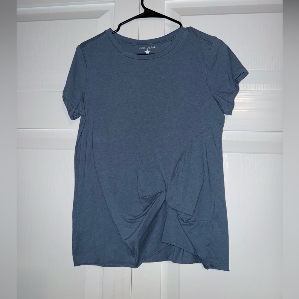 Grey/Blue women’s tee